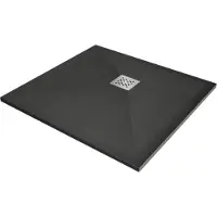 Mexen Stone+ composiet kwadrante douchebak 90 x 90 , antraciet - 44719090