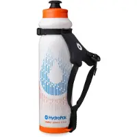 Hydrapak Tempo Pro 525ml - Draagbare knijpfles voor training en hydratatie op wedstrijddagen met afneembare band (525ml/17oz) - Wit