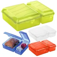 Rotho twin lunchbox 1,05+0,55l transparant