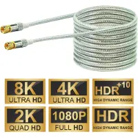 Schwaiger 15m Antennekabel 110db IEC Coaxkabel Coax-kabel 8K 4K HD TV aansluiting