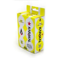 Karakal 1-Stern-Tischtennisbälle, 40 mm, Polyethylen, für Anfänger, 6er-Pack, Weiß
