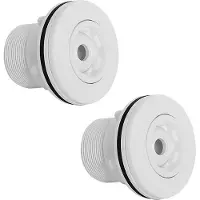 Torribaly 2X Toebehoren Mondstuk voor Buitenzwembaden 360 Graden Draaibare Retourstraal Watermassagemondstuk Zwembadaccessoires