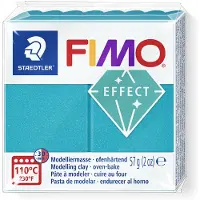 Staedtler effect ovenhardende boetseerklei standaard blokje 57 g - metallic turkoois