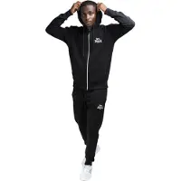 Lonsdale Joggingpak 'ROTTINGDEAN' zwart / wit