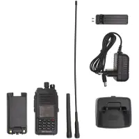 Melitt 10W -UV390 PLUS Walkie Talkie Aes256 Radio IP67 Waterdichte VHF/UHF Dual Band Digitale DMR Zonder GPS EU-Stekker