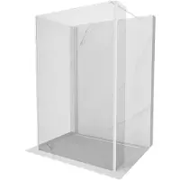 Mexen Kioto douchewand Walk-in 110 x 70 x 30 , transparant, wit - 800-110-070-221-20-00-030