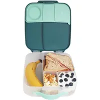 Bbox Lunchbox | Jumbo Bentobox met 4 Vakken (2 Lekvrij), Afneembare Scheidingswand, Gelkoelelement | Ideaal voor School | Vanaf 3+ | Inhoud 2L