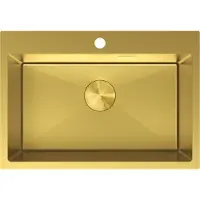 Mexen Solix roestvrijstalen spoelbak 1-komer 650 x 450 , goud - 6403651000-55