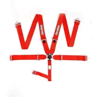 Racequip Red SFI CAMLOCK 5pt PD Lap Seat Belt