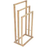 Mexen Bamboo staande handdoekhouder, natuurlijke bamboe - 701342-00