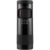 TAUOH Telescoop 10-30x21 Zoom Mini Draagbare Spotting Scope Kampeeruitrusting Toerisme Optische Vizier Zwart