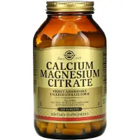 Solgar , Calcium Magnesium Citraat, 250 Tabletten