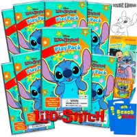 Disney Lilo & Stitch Feestgoed Pakketten - 8 Stitch Treat Tassen met Kleurboek, Kleurmaterialen en Meer