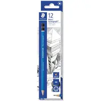 Staedtler - Lumograph potloden - 6H - Zwart/grijs - Set per 12 stuks