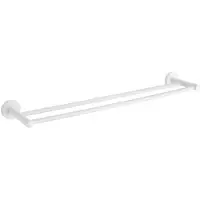 Mexen Remo dubbele handdoekhouder, wit - 7050725-20