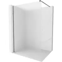 Mexen Kioto douchewand Walk-in 110 x 200 , ijsbloem 8 mm, geweermetaal - 800-110-101-95-30