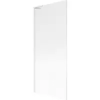 Mexen Next L badwand 1-deurs 80 x 150 , strepen, wit - 895-080-000-03-09-20
