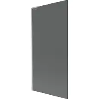 Mexen Next L badscherm 1-delig 90 x 150 , grafiet, chroom - 895-090-000-03-40-01