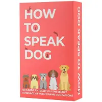 Gift Republic Hoe spreek je een hond? 100 kaarten Leuk cadeau voor hondenliefhebbers Leer wat je puppy zegt Kaarten met richtlijnen voor hondenge