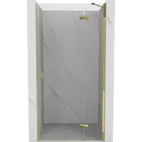 Mexen Mist-H douchedeur scharnierend rechts 120 , transparant, goud - 8A5-120-000-50-00-P
