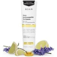 Boka Fluoridevrije Tandpasta – Nano Hydroxyapatite Tandpasta voor Gevoelige Tanden – Natuurlijke Mondverzorging Volwassenen – Lemon Lavender Smaak – 113g