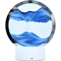 Typecat Bedlamp Zandfoto Zandfoto met LED-licht Foto Zand Bewegend Zand Kunstdecoratie Beeldje Grappig Abstract Landschapsdecoratie