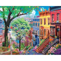 White Mountain PUZZLES Lente in de Stad Puzzel, 1 EA