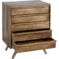 MCW Highboard -L96, ladekast buffetkast laden massief hout mango 81x65x43cm MVG-gecertificeerd