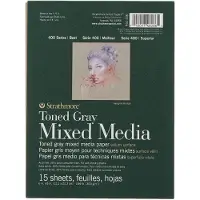 Strathmore Toned Mixed Media Paper Toned Grey 6"X8"-15 Sheets -62462306
