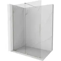 Mexen Velar schuifbare walk-in douchewand 150 x 200 , transparant 8 mm, geborsteld nikkel - 871-150-000-03-97