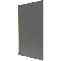Mexen Next L badwand scherm 1-vleugelig 100 x 150 , grafiet, roze goud - 895-100-000-03-40-60