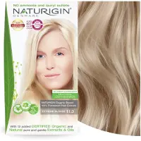 Naturigin Permanente Haarverf 11.0 Extreme Blonde Ammoniak- en Parabeenvrij Tot 100% Grijs Haar Dekking Langdurig Veganistisch Dierproefvrij