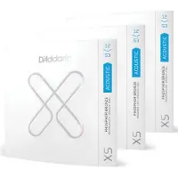 D'addario And Co XSAPB1253-3P 12-53 REGULAR LIGHT XS PHOSPHOR BRONZE COATED 3-PACK