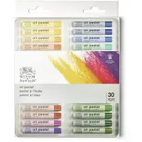 Winsor & Newton 1890002 Oliepastel Set – 30 stuks, hooggepigmenteerd, expressieve oliepastels in metalen doos