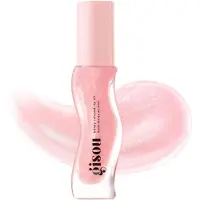 Gisou Honing Geïnfuseerde Hydraterende Lippenolie, Voedende Lippenbalsem voor Droge Lippen, Hoge Glans, Gladde Finish, Helder Roze Shimmer