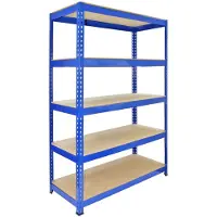 MonsterShop Stellingunit 120x182.5x50 cm - 5-laags - 200 kg/plank - boutloos