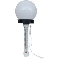 Jojomino Zwembadthermometer Drijvende zwembadthermometer met op zonne-energie werkend LED-licht voor zwembad, vijver, spa, bubbelbad, therapeutisch badwater