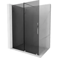 Mexen Velar schuifbare douchewand Walk-in 150 x 200 , grafiet 8 mm, chroom - 871-150-000-43-01