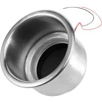 Jojomino Bekerhouder Led-verlichting Bekerhouder Led-inbouw RVS Bekerhouder Bekervorm voor Auto Marine Boot