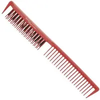 Hercules Sägemann C10 rot Toupierkamm mit Naturborsten 9"
