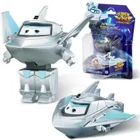 Super Wings Transformeerbare Speelgoed, 2-in-1 Traver Robot Actiefiguren, Robot Speelgoed voor Jongens Meisjes 4-6 6-8