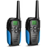 MaxPower 2 stuks draagbare walkie-talkies voor kinderen, tweerichtingsradio voor kinderen, 6 km ontvanger wal