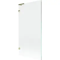 Mexen Lunar L badscherm met één deur 90 x 150 , transparant, goud - 897L-090-000-50-00