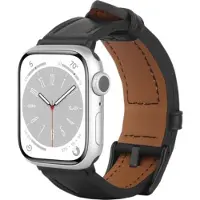 Just in Case Timeless Leather Strap Apple Watch 40-42 Mm Horlogebandje Zwart