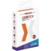 Ultimate Guard Cortex buitenste kaarthoezen 60 Japanse maten TCG-hoezen 62 x 89 mm oranje achterkant Glanzende afwerking Geen PVC en zuurvrij Hog