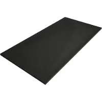 Mexen Stone+ composiet douchebak rechthoekig 160 x 80 , zwart, zwarte afdekking - 44708016-B