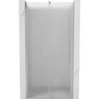 Mexen Velar schuifdeuren voor douche 90 , vorst, geborsteld nikkel - 871-090-000-31-97