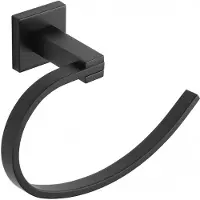 Mexen Vane handdoekhouder, zwart - 7020932-70