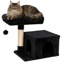 Lionto Krabboom klimboom krabpaal kattenboom hoogte 50 cm Zwart