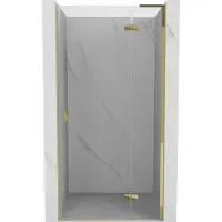 Mexen Mist-H L draaideur douchedeur rechts 70 , transparant, goud - 8A5L-070-000-50-00-P